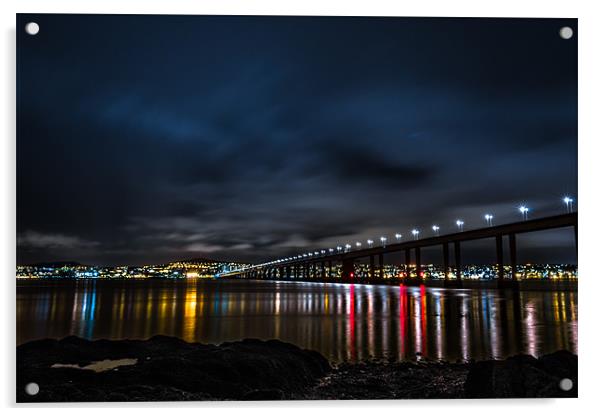 Tay Bridge, Dundee Acrylic by Brian Wilson