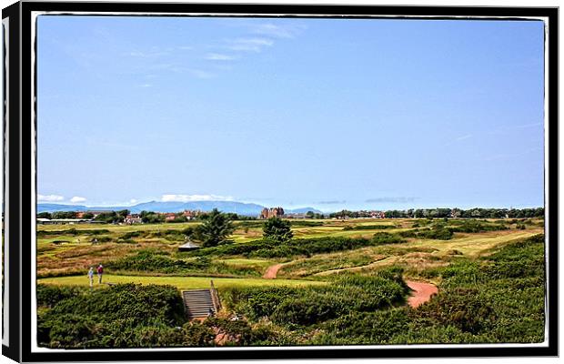 Royal Troon golf course Canvas Print by jane dickie