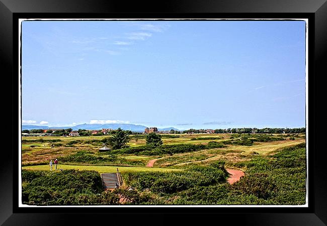 Royal Troon golf course Framed Print by jane dickie