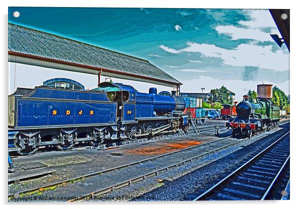 West Somerset Railway Minehead Acrylic by William Kempster