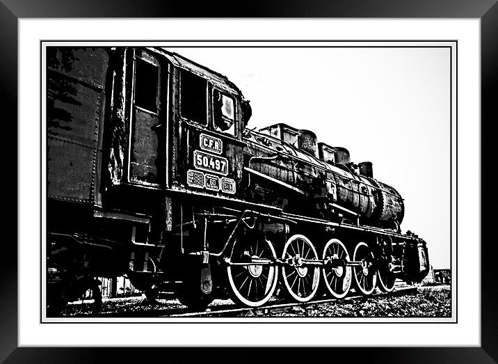 R class steam locomotive Framed Mounted Print by Ciobanu Razvan