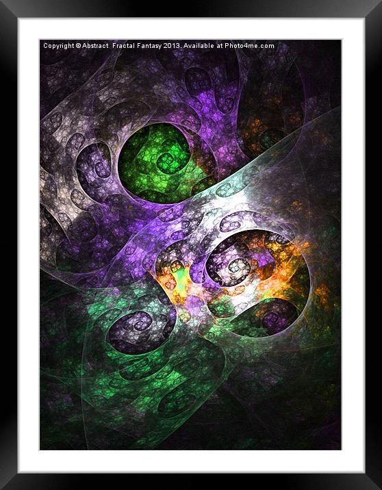 Abstract 57 Framed Mounted Print by Abstract  Fractal Fantasy