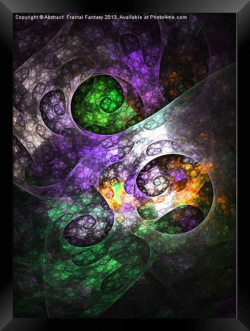 Abstract 57 Framed Print by Abstract  Fractal Fantasy