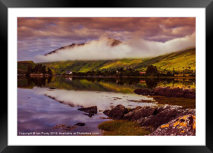 Loch Long Scotland Framed Mounted Print by Ian Purdy
