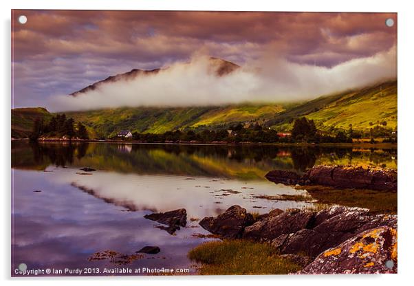 Loch Long Scotland Acrylic by Ian Purdy