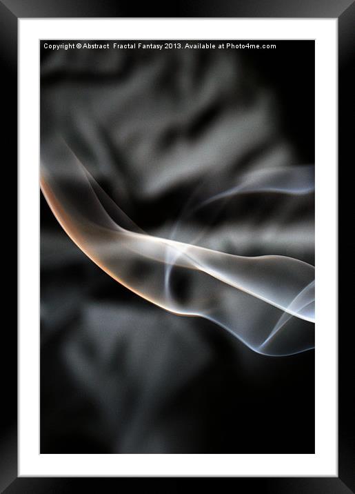 Veiled Night Framed Mounted Print by Abstract  Fractal Fantasy