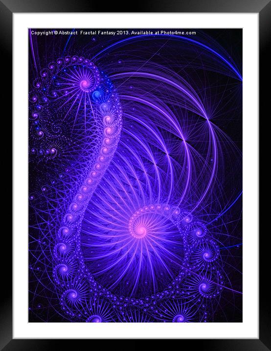 Abstract 131 Framed Mounted Print by Abstract  Fractal Fantasy