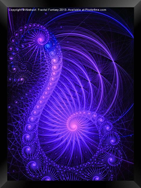 Abstract 131 Framed Print by Abstract  Fractal Fantasy