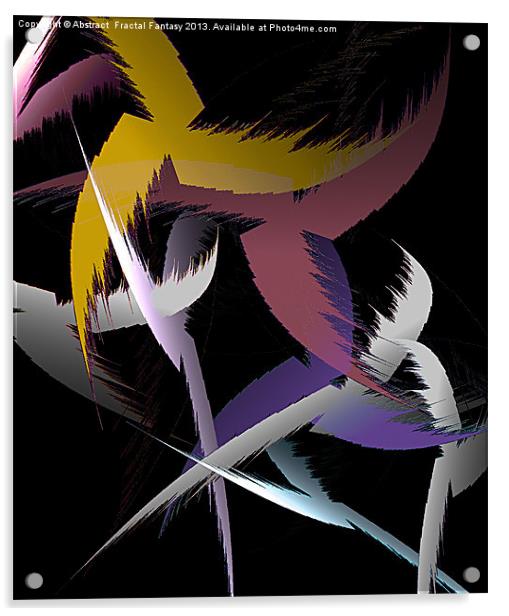 Eagles Flight Acrylic by Abstract  Fractal Fantasy