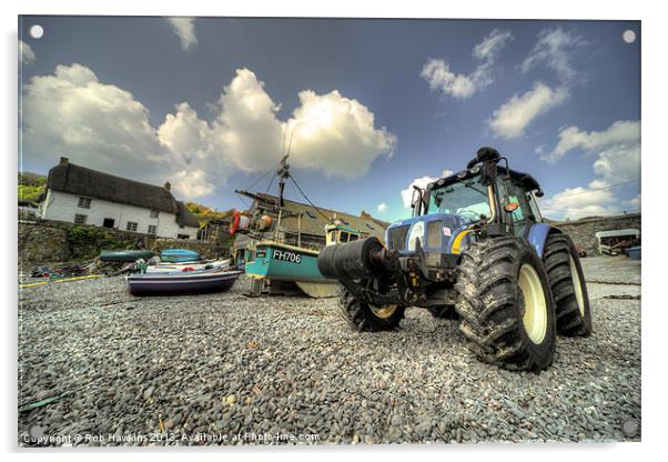 Sea Tractor Acrylic by Rob Hawkins