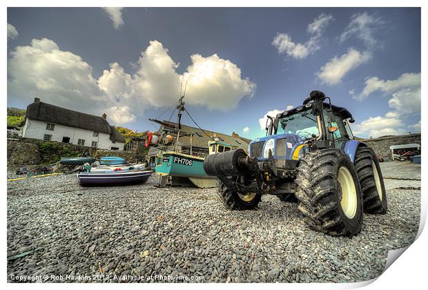Sea Tractor Print by Rob Hawkins