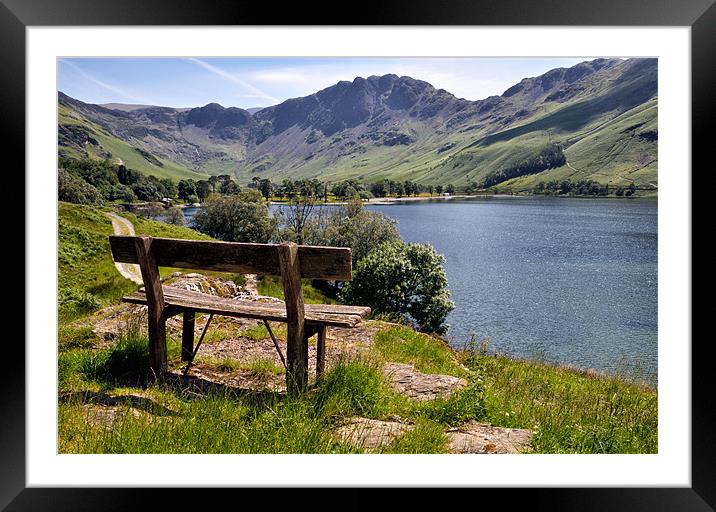 Seat with a view Framed Mounted Print by Gary Kenyon