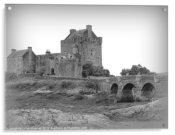 Eilean Donan Castle. Acrylic by Lilian Marshall