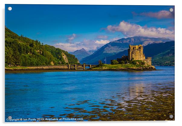 Eilean Donan Castle Scotland Acrylic by Ian Purdy