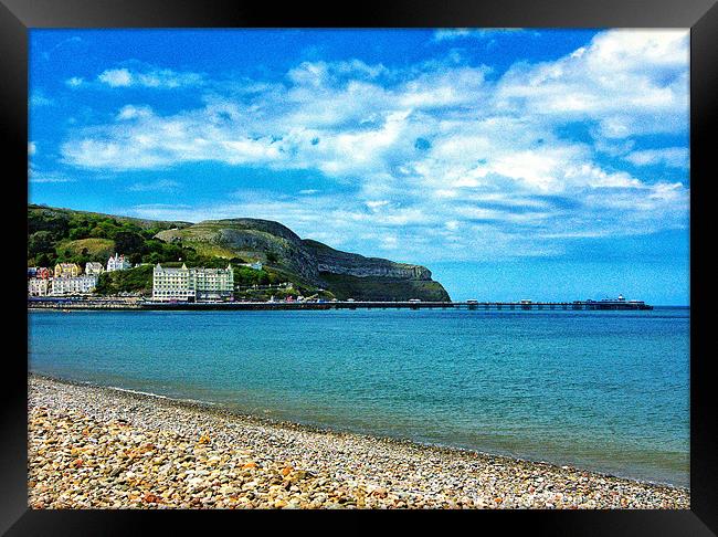 Llandudno Pier Framed Print by Rachael Hood