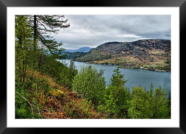 Loch Carron Scotland Framed Mounted Print by Jacqi Elmslie