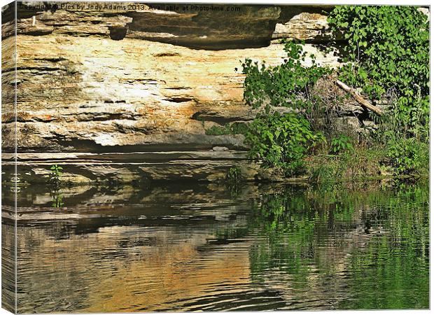 Reflection in the Water Canvas Print by Pics by Jody Adams