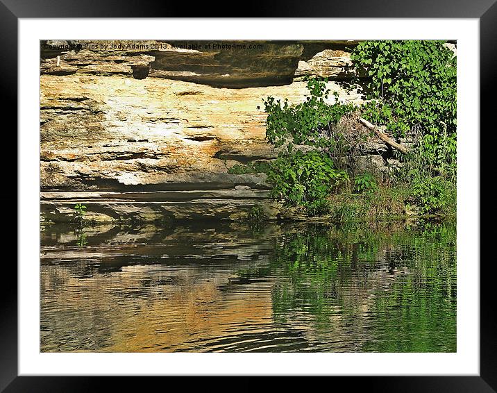 Reflection in the Water Framed Mounted Print by Pics by Jody Adams