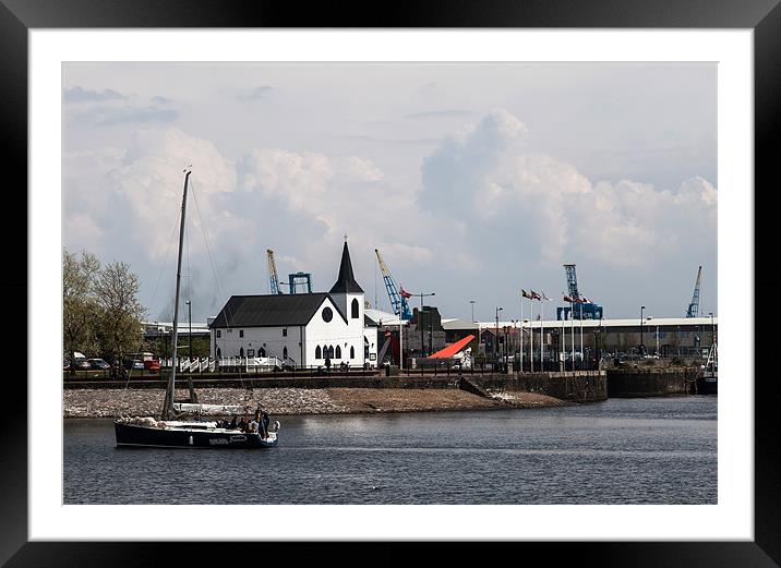 Cardiff bay Framed Mounted Print by Gail Johnson