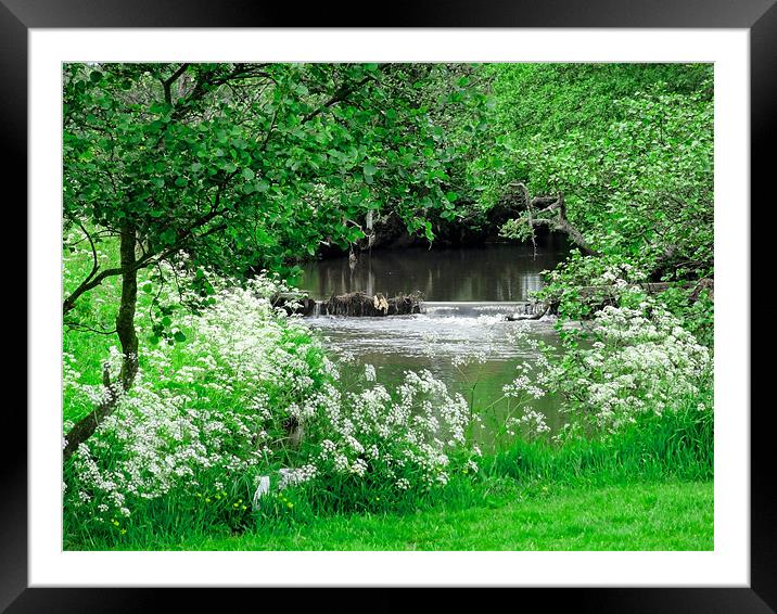 Hulme End river Manifold view Framed Mounted Print by Rob Howell