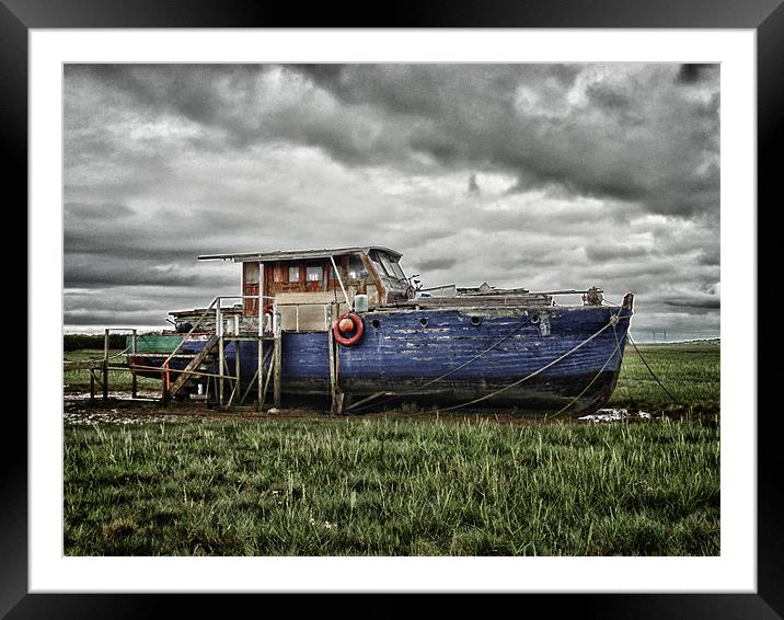 Boat at Sunderland Point Framed Mounted Print by Rob Howell
