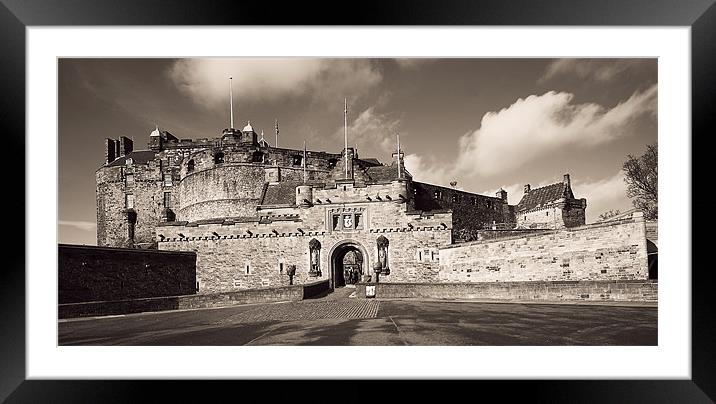 Edinburgh Castle Framed Mounted Print by Stuart Jack