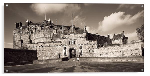 Edinburgh Castle Acrylic by Stuart Jack
