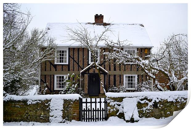 Winter Home Print by Adam Goddard