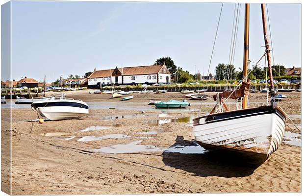 Boats at Rest in Burnham Canvas Print by Paul Macro