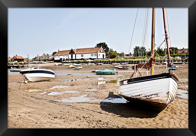 Boats at Rest in Burnham Framed Print by Paul Macro