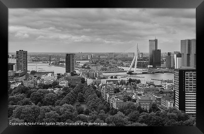 Rotterdam Skyline Framed Print by Abdul Kadir Audah