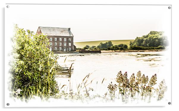 The Old Tide Mill on the Creek. Acrylic by Ian Johnston  LRPS