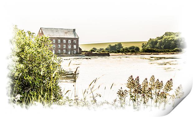 The Old Tide Mill on the Creek. Print by Ian Johnston  LRPS
