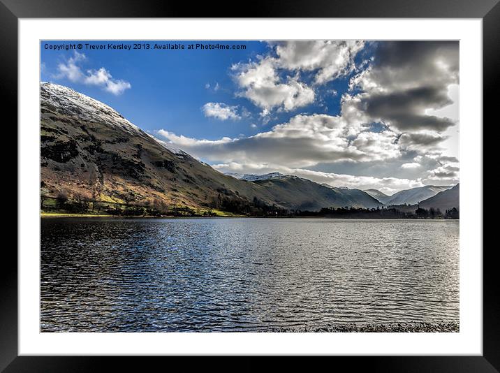 Ullswater Lake District Framed Mounted Print by Trevor Kersley RIP