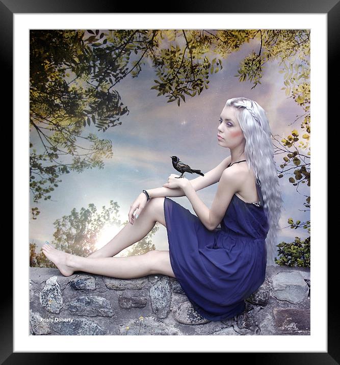 serenity Framed Mounted Print by kristy doherty