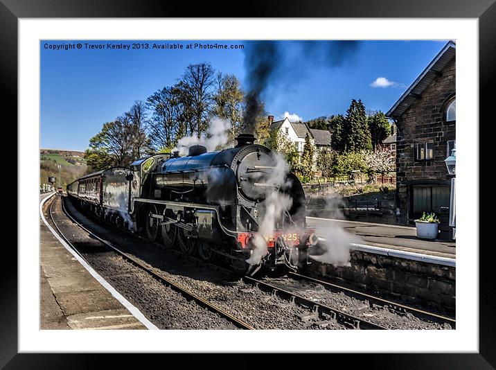 Southern 825 at Grosmont Framed Mounted Print by Trevor Kersley RIP