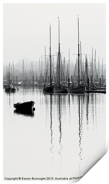 Tall Ships Print by Darren Burroughs