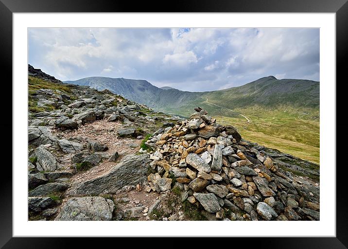 On Route To Helvellyn Framed Mounted Print by Gary Kenyon