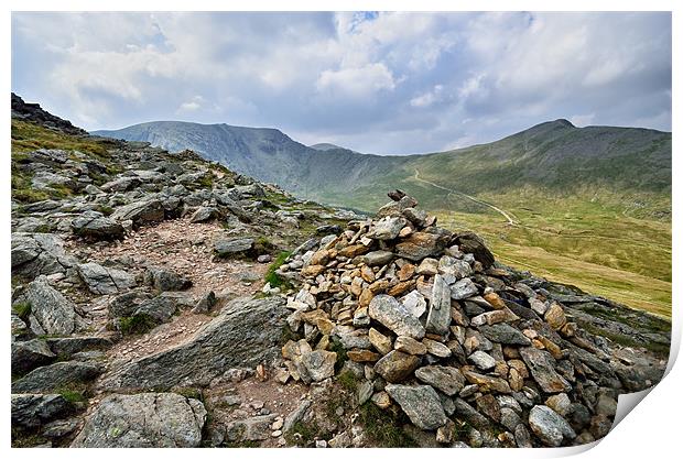 On Route To Helvellyn Print by Gary Kenyon