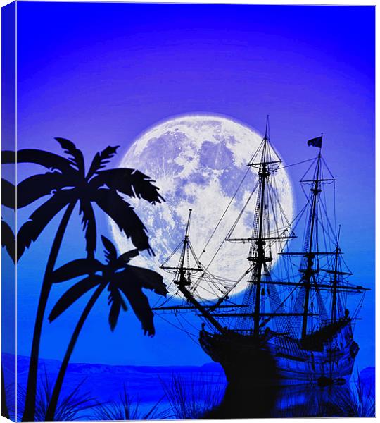 Paradise & Pirates Canvas Print by John Ellis