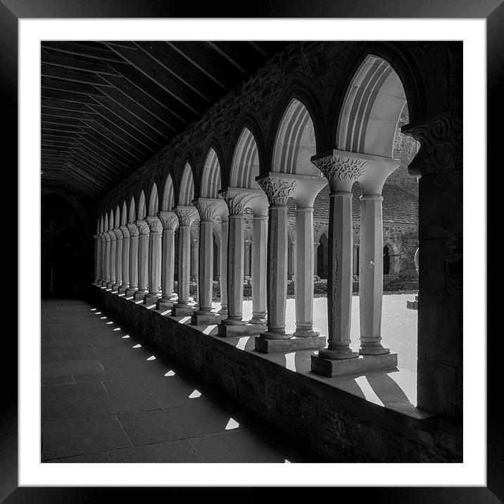 Iona Cloisters Framed Mounted Print by Ben Monaghan