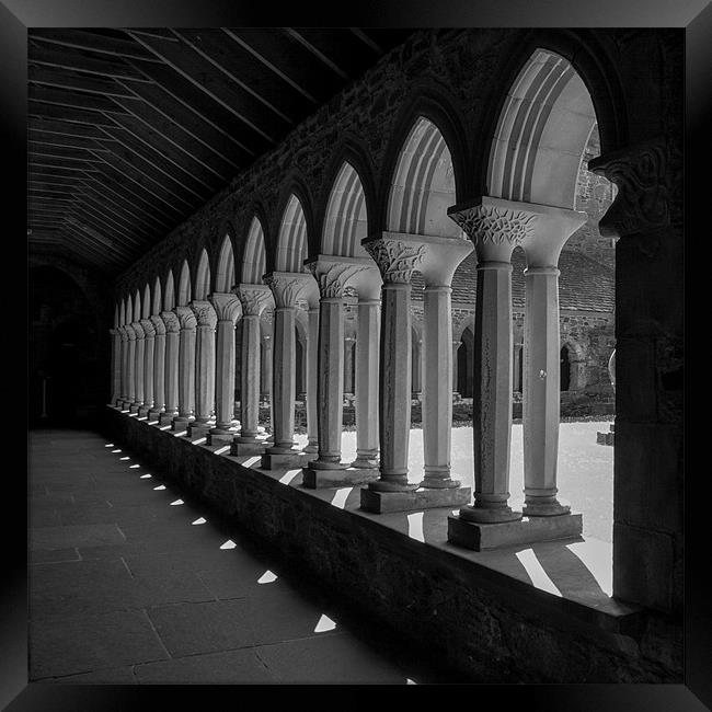 Iona Cloisters Framed Print by Ben Monaghan