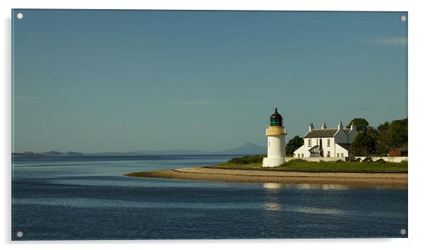 Corran Ferry Lighthouse Acrylic by Ben Monaghan