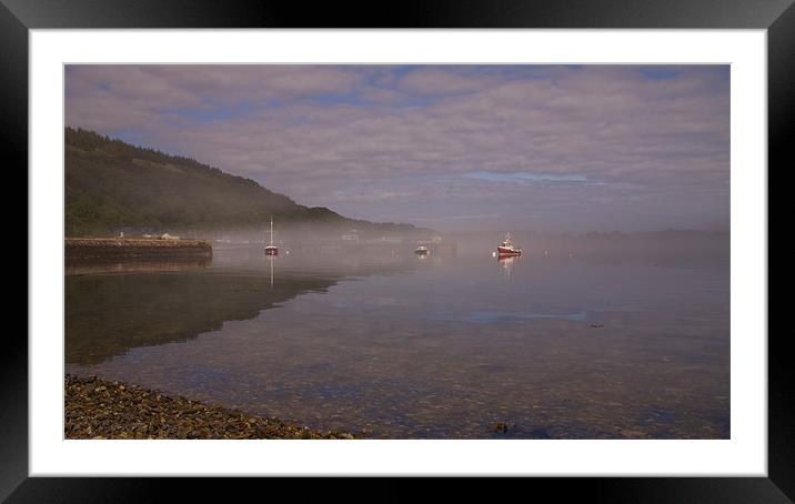 Craignure mist Framed Mounted Print by Ben Monaghan