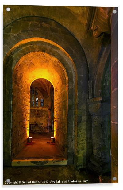 Canterbury Cathedral Acrylic by Gilbert Hurree
