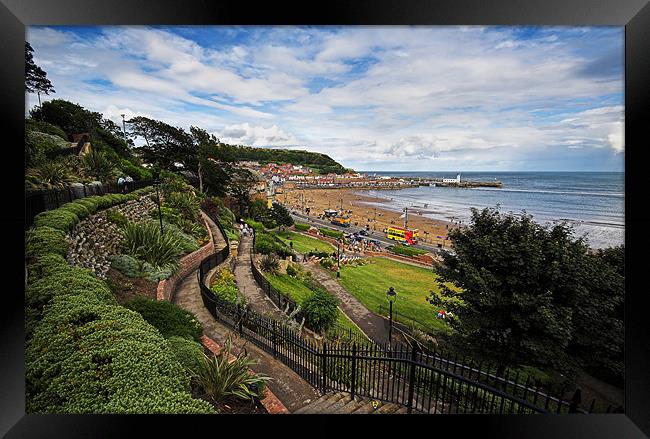 Scarborough South Bay View Framed Print by Terry Carter
