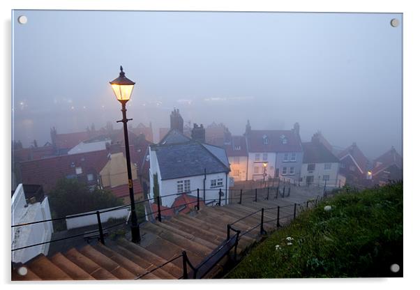 Whitby Fog. Acrylic by mark davis