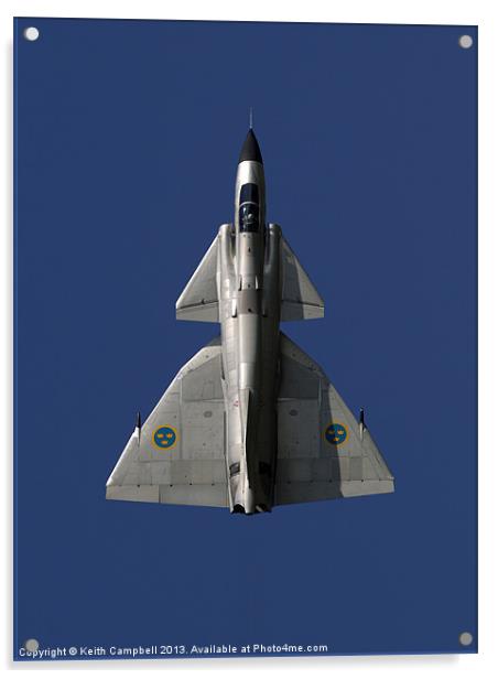 Vertical Viggen Acrylic by Keith Campbell