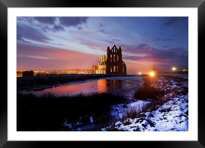 Whitby Abbey Framed Mounted Print by mark davis