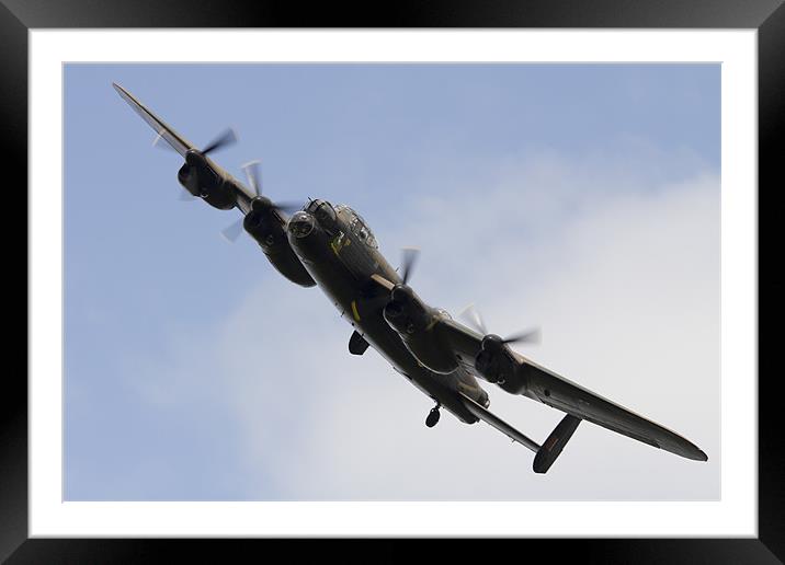 BBMF Lancaster Framed Mounted Print by J Biggadike